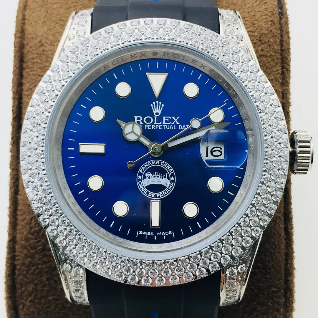 Fake Rolex Submariner Blue Oysterflex Premium Rubber Strap 40MM