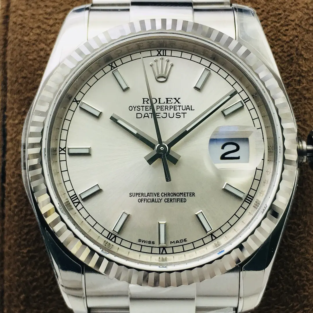 Fake Rolex Datejust Silver Index Best Jubilee Bracelet 36MM
