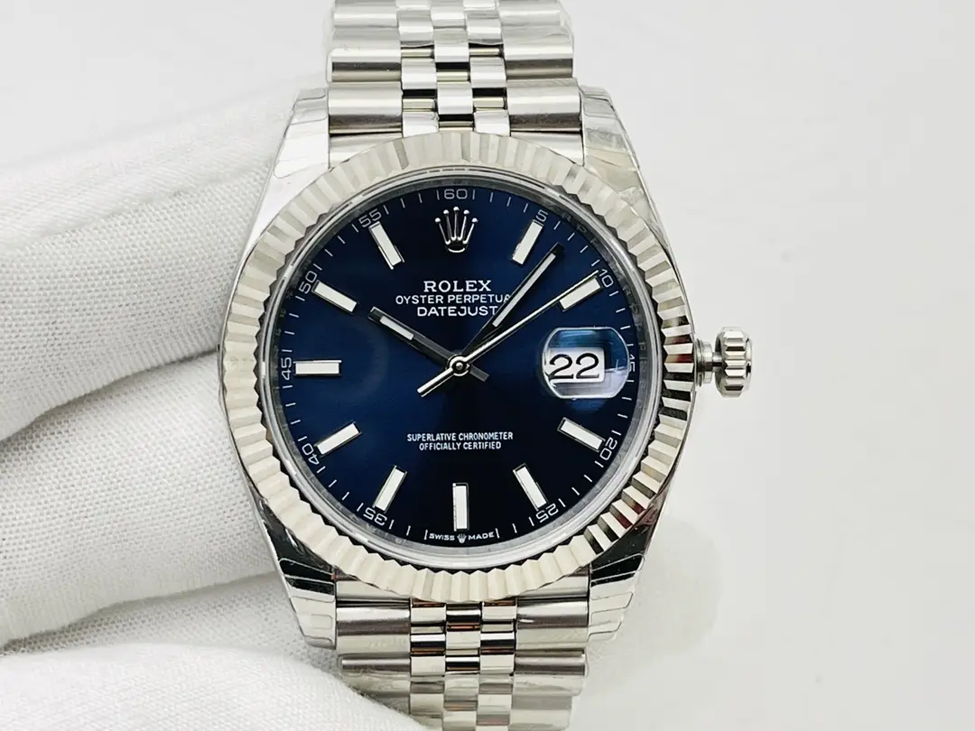 Fake Rolex Datejust Blue Dial Jubilee Bracelet Premium 41MM
