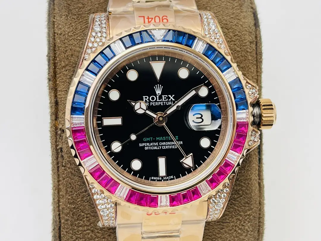 Fake Rolex GMT Master II Yellow Gold Best Oyster Bracelet 40MM