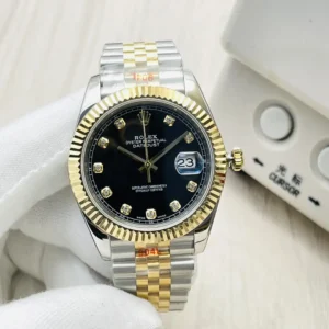 Fake Rolex Datejust Black Jubilee Best Diamond Dial 41MM