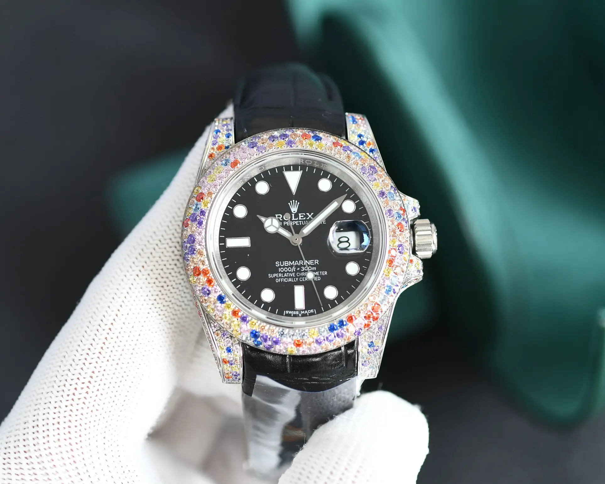 Mesmerizing cotton candy yacht master replica 40MM White Gold Edition