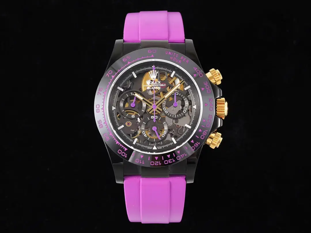 Blaken Rolex Daytona Skeleton PVD Purple Dial