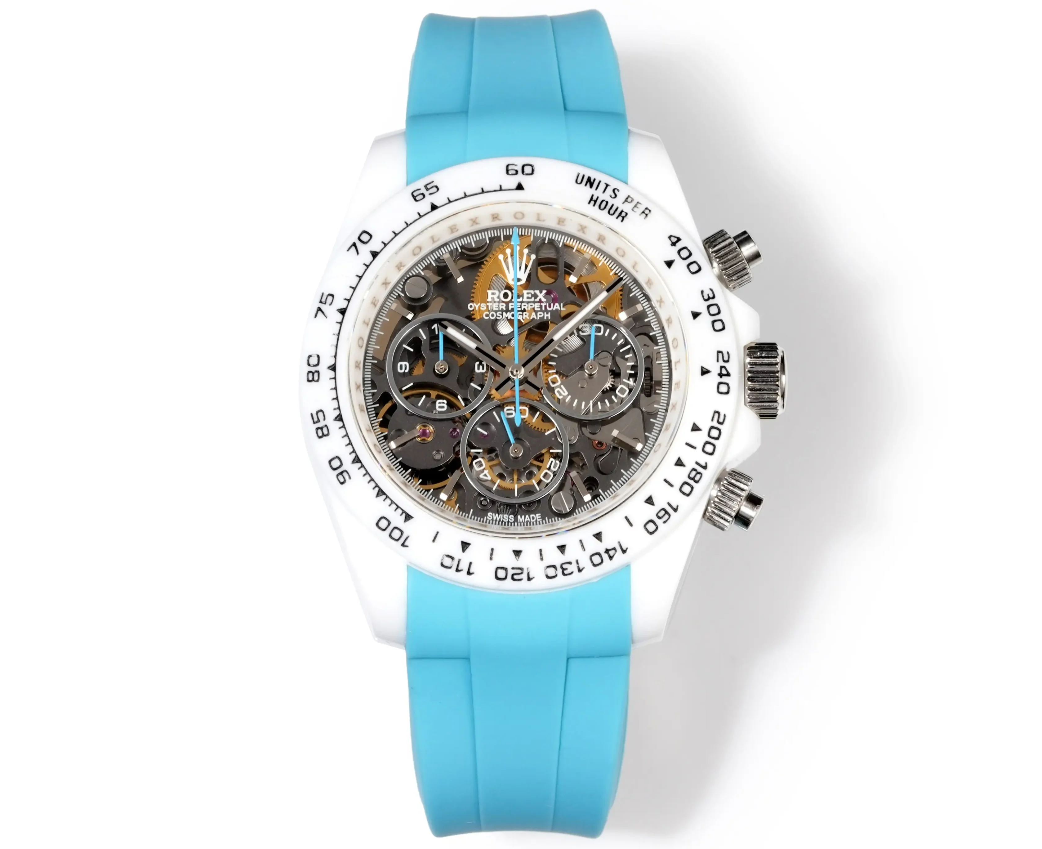 Premium Rolex Daytona Sapphire Argentina Edition replica 40MM Blue Rubber Strap Edition