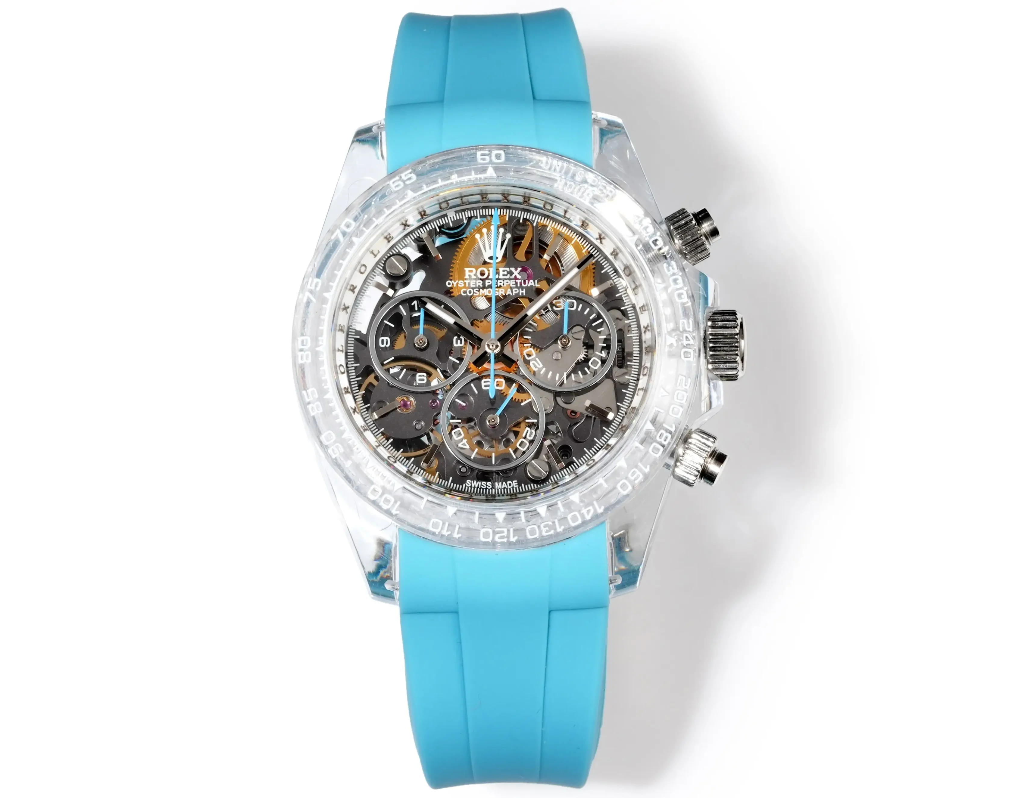 Premium Rolex Daytona Sapphire Argentina Edition replica 40MM Blue Rubber Strap Edition