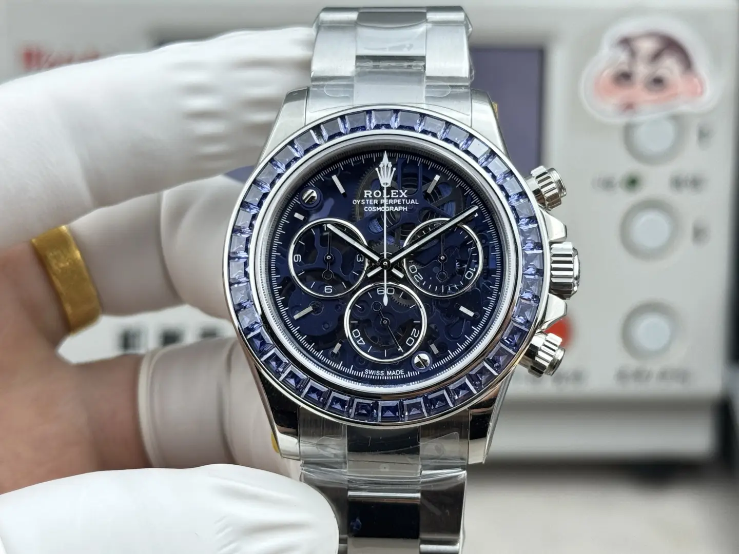 Premium Rolex Daytona Arolla Project Blue replica 40MM Oyster Bracelet Edition