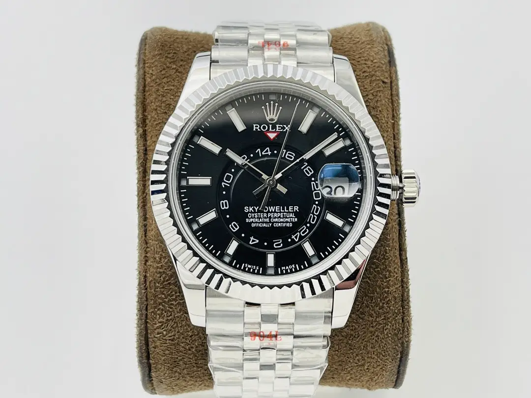 Premium Rolex Sky-Dweller Black Dial Jubilee replica 42MM Jubilee Bracelet Edition