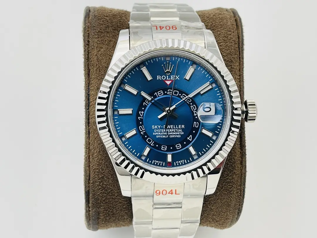 Exclusive sky dweller replica 336934 42MM Blue Oyster Annual Calendar