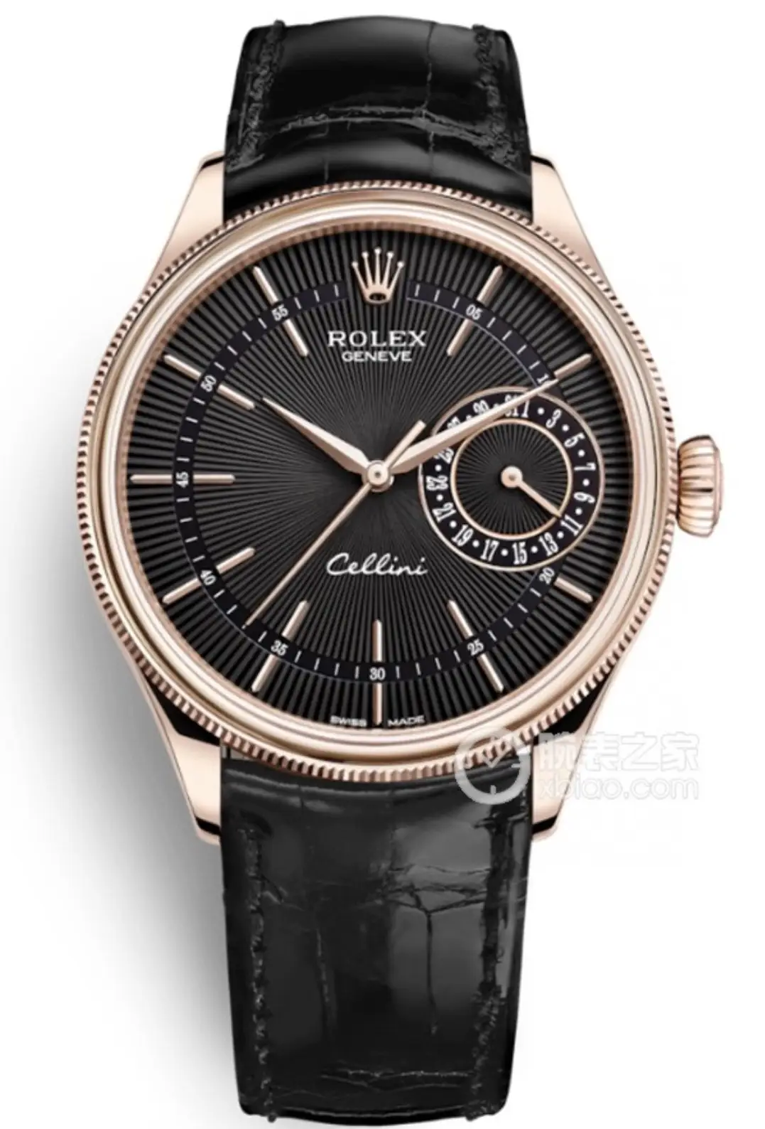 Refined cellini black dial replica 39MM Everose Gold 50515-0010