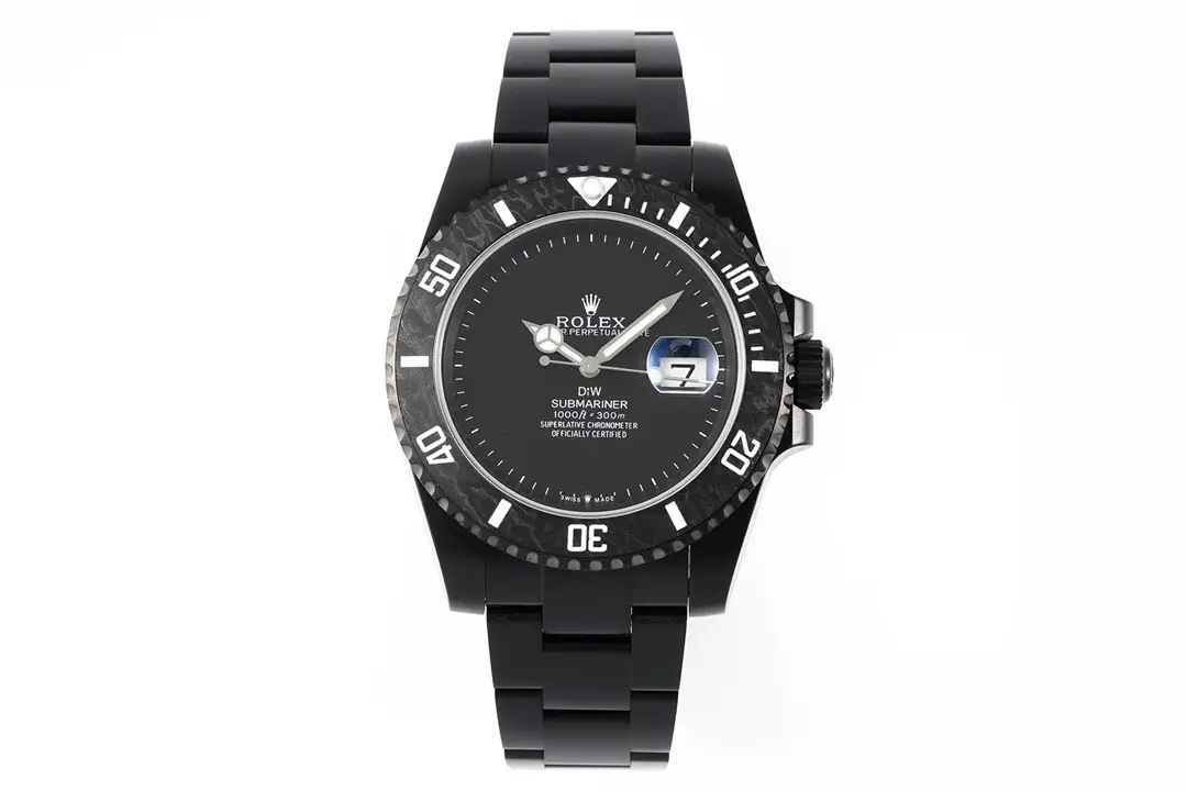 Best Rolex DIW Submariner Black replica 40MM Oyster Bracelet Edition