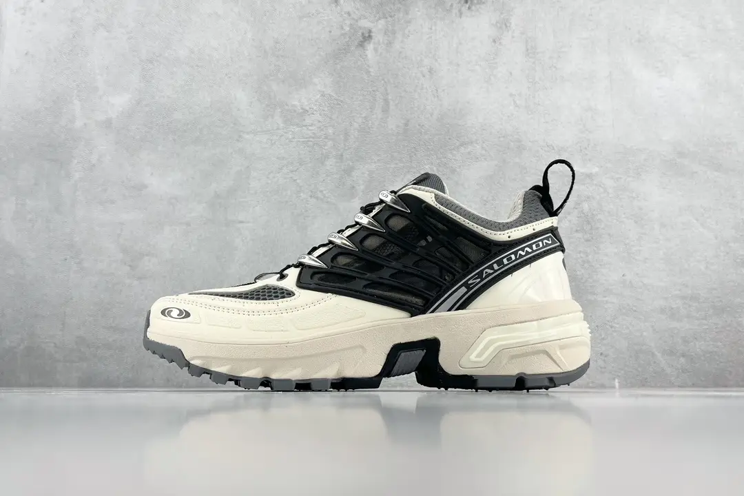 DSM × SALOMON ACS PRO co branded white and black
