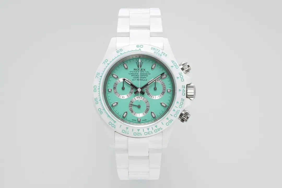 Brilliant tiffany ceramic daytona replica 40MM White Ceramic Edition