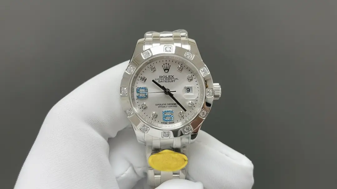 Elegant datejust replica Mother of Pearl Diamond Edition