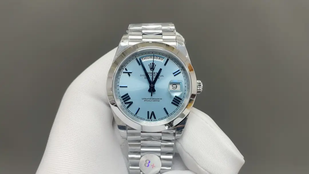 Rolex Day-Date Ice Blue 40MM President Bracelet Prestigious Edition