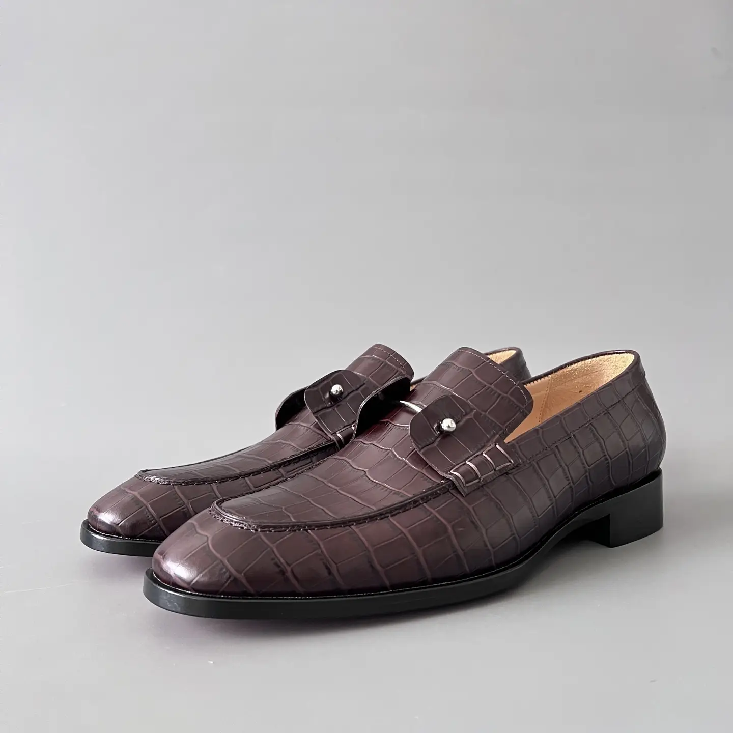 Christian Louboutin leather round toe cover for comfortable feet