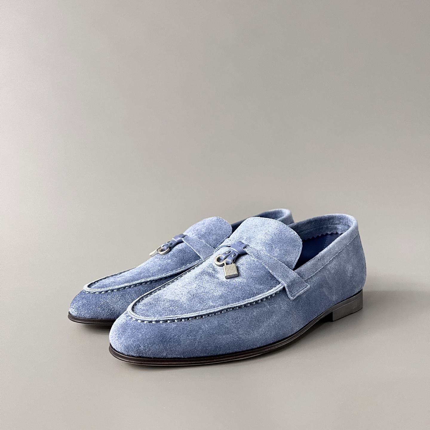 Loro Piana round toe low top women's loafers.
encoding