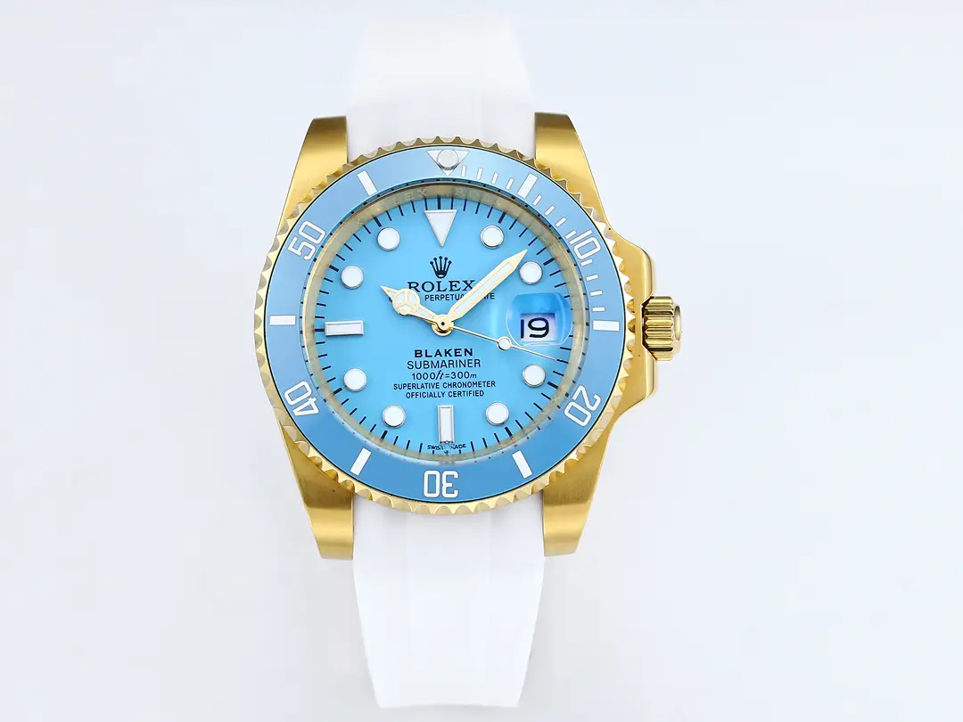 Stunning blaken tiffany submariner replica 40MM Yellow Gold Custom