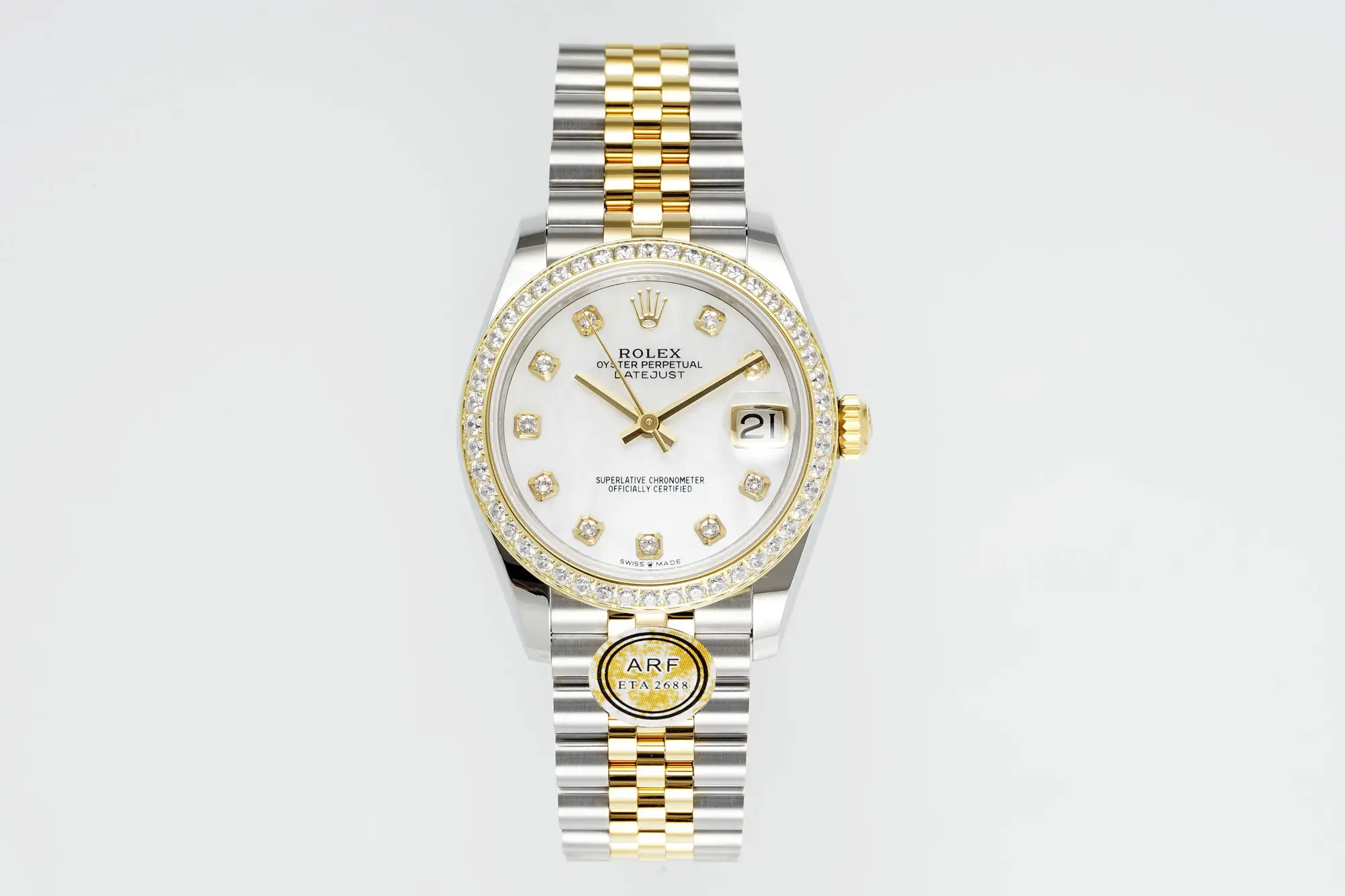 Authentic arf datejust 31mm replica Two-Tone Diamond Bezel Edition
