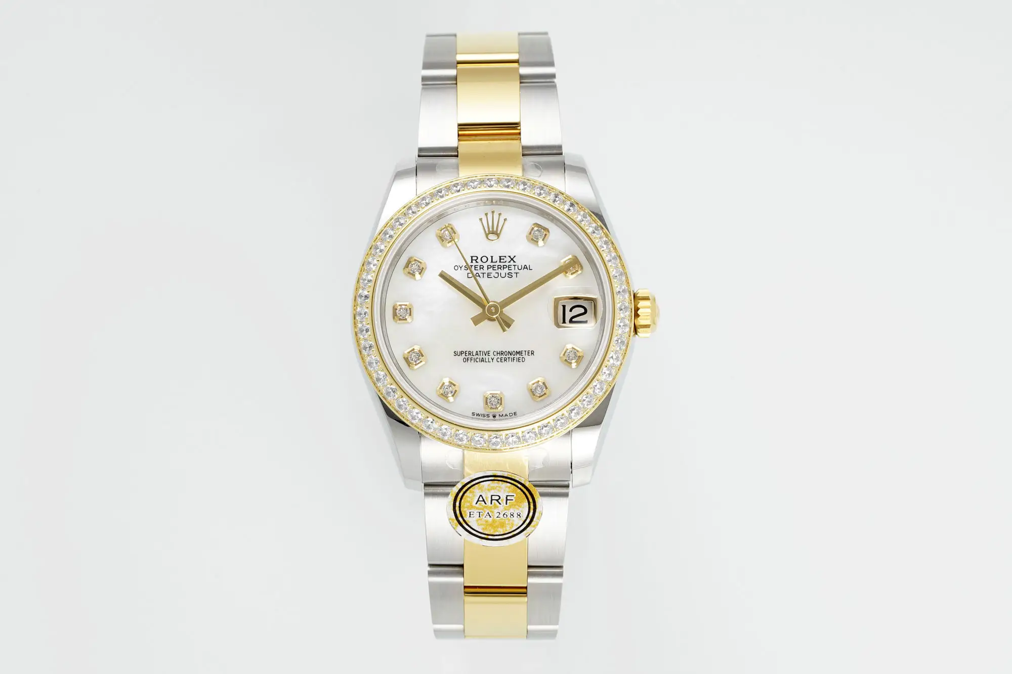 Radiant mop datejust 31mm replica Two-Tone Diamond Bezel Edition