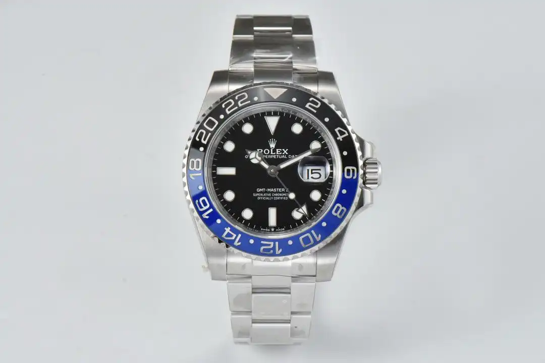 Stunning gmt-master ii batman replica 41MM Black-Blue 126710BLNR