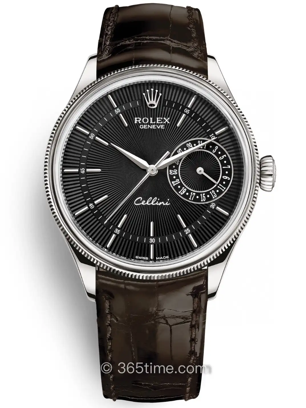 Premium Rolex Cellini Date 50519 replica 39MM Brown Leather Strap Edition