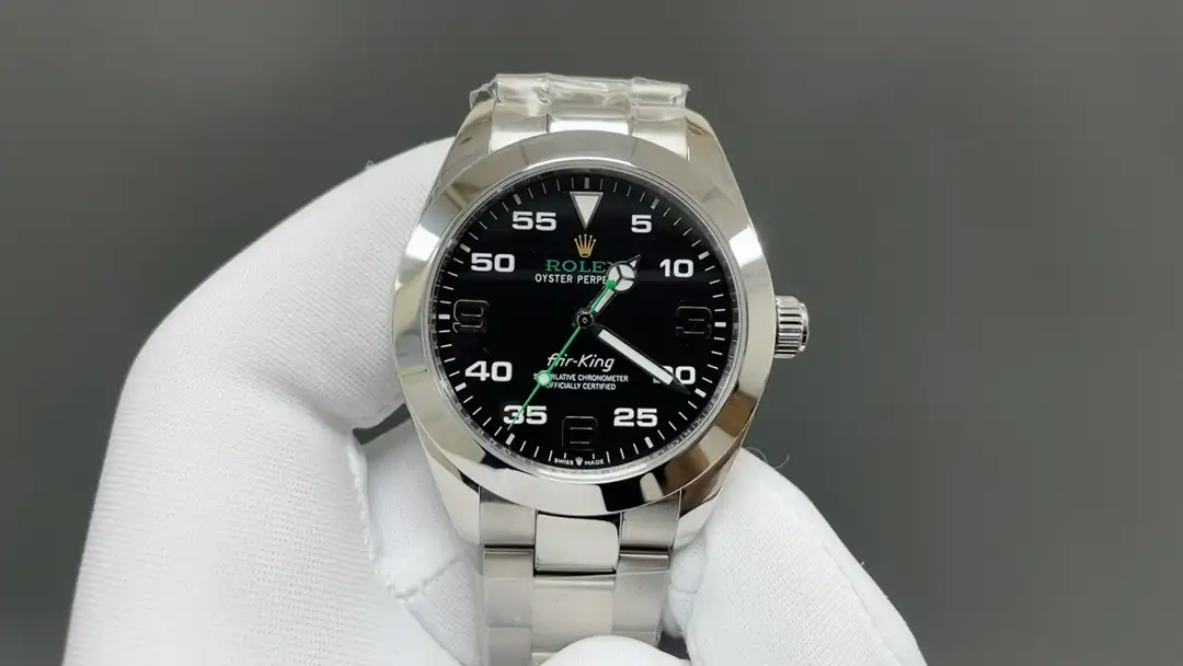 Premium Rolex Air-King 4oMM replica Black Dial Oyster Bracelet Edition