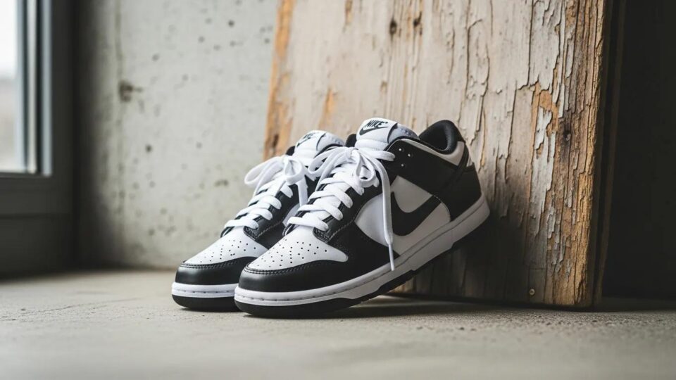 Lifestyle image of replica sneakers emphasizing authenticity and quality
